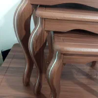 میز جلو مبلی همراه سه تا عسلی|مبلمان خانگی و میز عسلی|باقرشهر, |دیوار