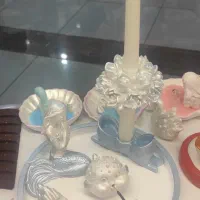 سنگ مصنوعی و شمع