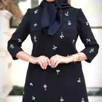 پیراهن مجلسی جواهردوزی شده