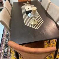 میز ناهار خوری چوبی ۶ نفره|میز و صندلی غذاخوری|شیراز, دکتر حسابی|دیوار