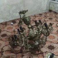 ی جفت لوستر برنز|لوستر و چراغ آویز|مراغه, |دیوار