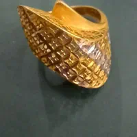 انگشتر دورنگ زیبا نو