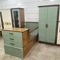 سرویس خواب سیسمونی کودک کمد بوفه تخت نوزاد نوجوان