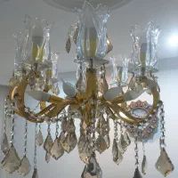 لوستر کریستالی نو وتمیز