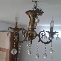 ۲عدد لوستر برنجی در حد نو|لوستر و چراغ آویز|تهران, اتابک|دیوار