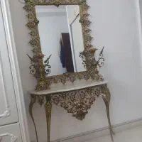 آیینه و شمعدان برنز