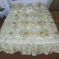 رو تختی عروس ساتن حریر|سرویس روتختی|قم, قلعه کامکار|دیوار