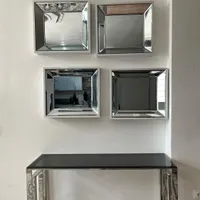 اینه کنسول استیل با ست کامل کامل نو