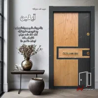 درب ضد سرقت مدرن روکش(راش،بلوط،ملچ)|مصالح و تجهیزات ساختمان|کاشان, حسن آباد|دیوار