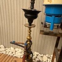 قلیان برنجی تنه بلند