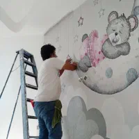 نصب کاغذدیواری پوسترسه بعدی،