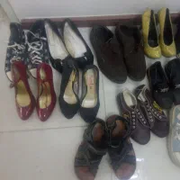 تعدادی کفش زنانه مردانه بچه گانه بانازلترین قیمت|کیف، کفش، کمربند|ایلخچی, |دیوار