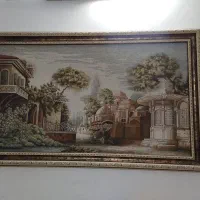 تابلو ترمه با قاب چوبی