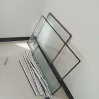 در pvc همراه با شیشه کاملا نو|مصالح و تجهیزات ساختمان|زنجان, |دیوار
