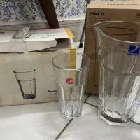 پارچ و دو دست لیوان نو