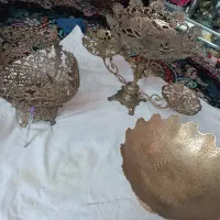 کلکسیون لوازم عتیقه برنجی و مسی دکوری برنجی ومسی|کلکسیون اشیاء عتیقه|رباطکریم, شترخوار|دیوار