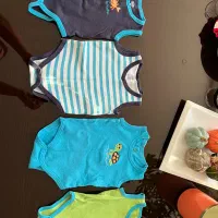 لباس نوزاد بادی۳ تا ۶ ماه تمام نخ