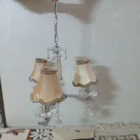لوستر کریستالی سه شعله