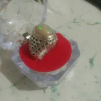 انگشتر نقره و فدیوم جواهری اصل معدنی