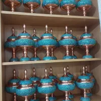 تعدادی ظروف فیروزه کوبی