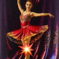 تابلو فرش دستباف شاهکار بالرین ۱۱۵ × ۹۰برند ابریشم