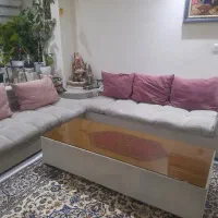 مبلمان ال6نفره ومیز ناهارخوری 4نفره کم جا|مبلمان خانگی و میز عسلی|تهران, حبیب الله|دیوار
