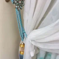 پرده حریر طرحدار|پرده، رانر، رومیزی|مشهد, مصلی (کارمندان اول)|دیوار