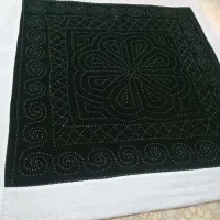 لحاف مخمل مروارید دوزی