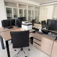 میز کار 8 نفره گروهی- با کمد و کشو جدا برای هر نفر
