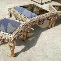 میز عسلی طلایی