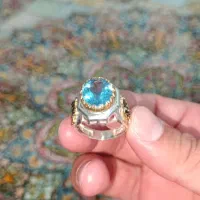 انگشتر فوق لوکس با سنگ  توپاز با کیفیت ومرغوب|جواهرات|نظرآباد, رسالت|دیوار