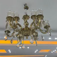لوستر آینه کنسول شمعدان ساعت دیوارکوب برنز|لوستر و چراغ آویز|کرج, گوهردشت|دیوار
