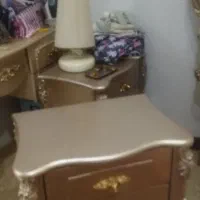 تخت خواب دونفره با دو عدد پا تختی +میز ارایش