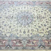 فرش دستبافت  جفت۹متری  کرک و ابریشم|فرش|تهران, ونک|دیوار