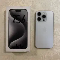 گوشی ایفون 15pro white 256 ZAA 100% بدون نقطه و خط|موبایل|تهران, پاسداران|دیوار