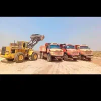 خاکبرداری حمل نخاله شهری لودر و کمپرسی دهچرخ