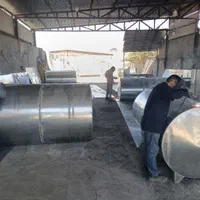 مشهد تانکر منبع آب گالوانیزه اصفهان پلاستیکی