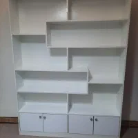 کتابخانه و دکوری|کتابخانه، شلف، قفسه‌های دیواری|اسلام‌شهر, شهرک قائمیه|دیوار