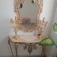 آیینه شمعدان برنز