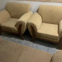 یک دست مبل راحتی هفت نفره|مبلمان خانگی و میز عسلی|قم, پردیسان|دیوار