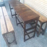 میز و نیمکت کافه قهوه فروشی فست فود مغازه|میز و صندلی غذاخوری|شاهین‌شهر, نبوت|دیوار