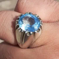 انگشتر توپاز بشرط سوئیسی دستساز