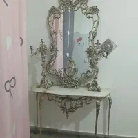 آینه و شمعدان برنز اصل