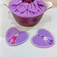 دمکن و دستگیره پارچه ای مزون دوز