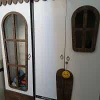 کمد بچه طرح کلبه با ویترین|جاکفشی، کمد، دراور|قم, دانش|دیوار