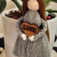 عروسک مکرومه|صنایع دستی و سایر لوازم تزئینی|کیش, |دیوار