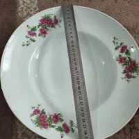 جا میوه ای بزرگ گل سرخ قدیمی قطر ۳۰