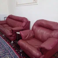 مبل چرم اصل  نرم بارنگ خاص