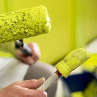 نقاش نقاشی ساختمان رنگ کار