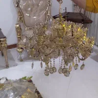 لوستر برنجی کاملا نو|لوستر و چراغ آویز|تهران, جوادیه تهرانپارس|دیوار